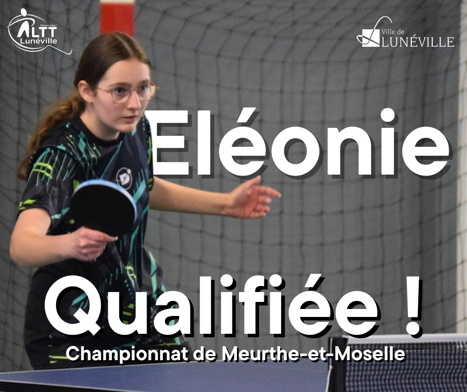 Eléonie Qualifiée !