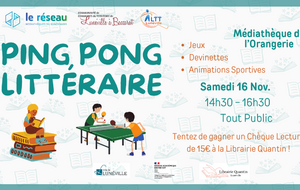 Ping Littéraire à la Médiathèque 📖