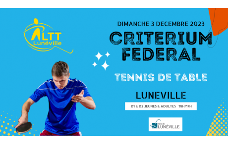 Critérium Fédéral à Lunéville