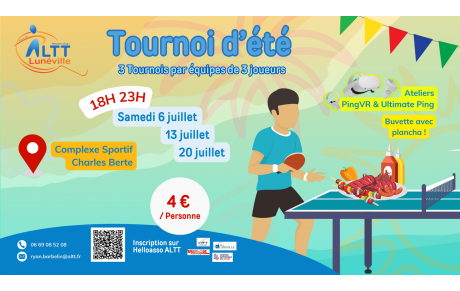 Nos Tournois d'été !